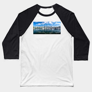 Vancouver From Across False Creek Baseball T-Shirt